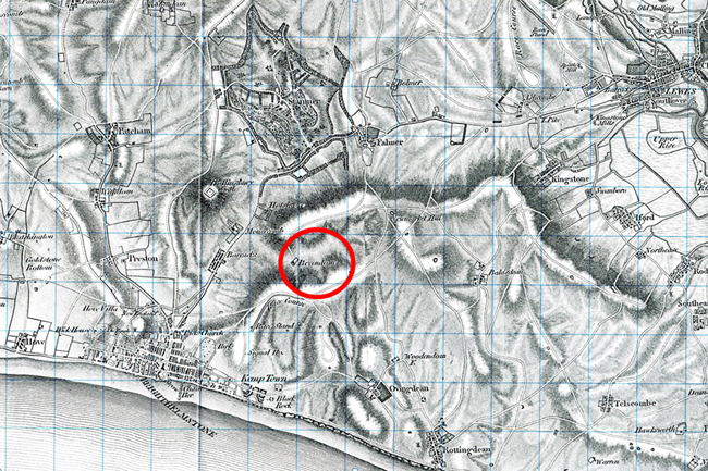 1819 Location of Bevendean