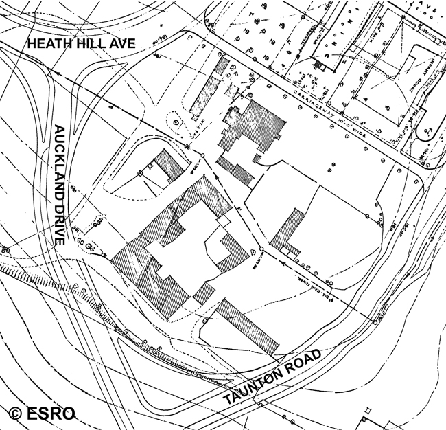 1950s Plan Bevendean Farm buildings