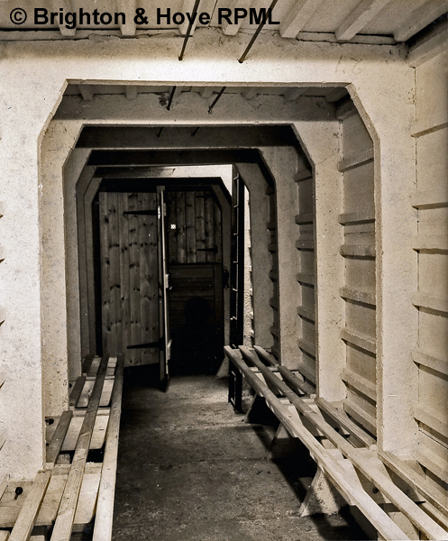 ARP Trench shelter with benches