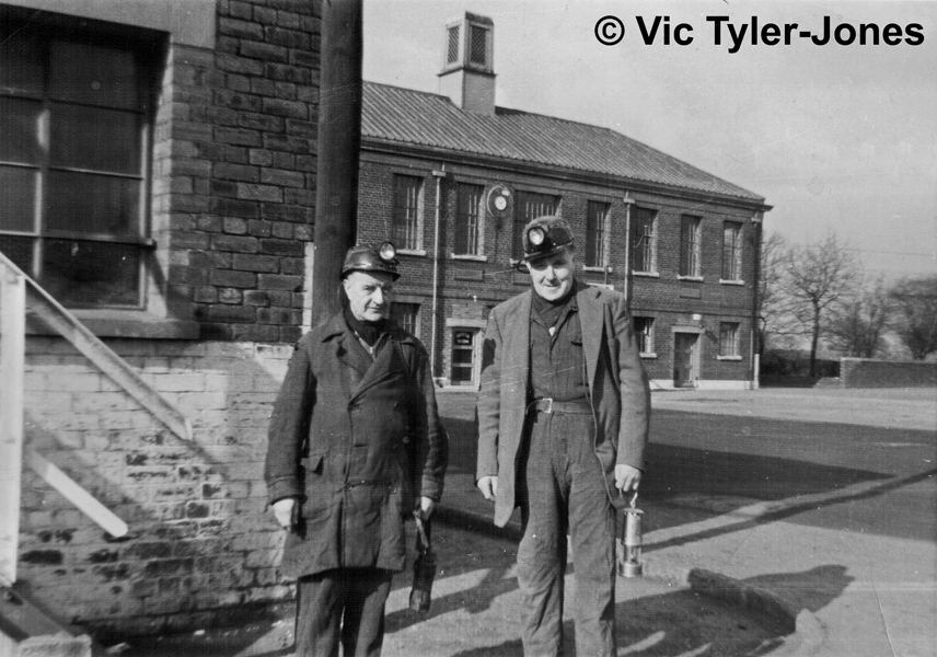 2 miners in Colliery Yard
