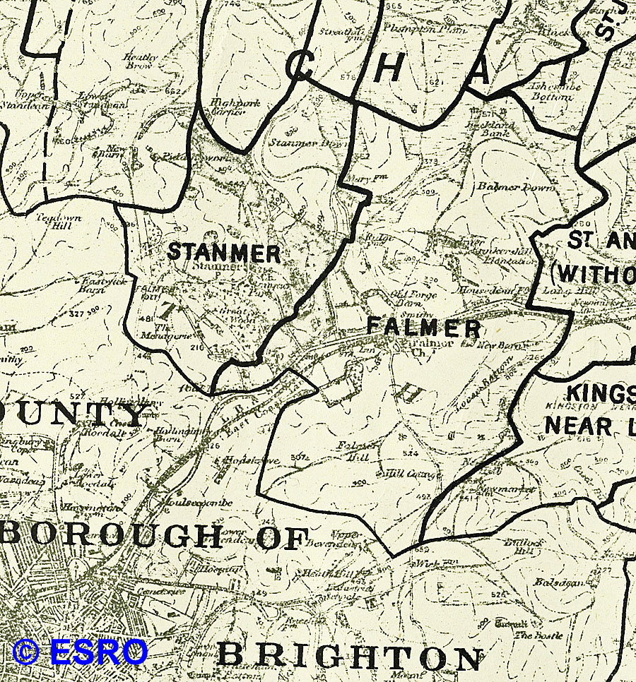 Civil Parish Boundaries in 1939