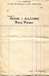 1930 Sales Form for Bevendean Farm