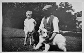 1930c Frank Allcorn with dog