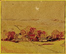1942 Lower Bevendean Farm painted by Violet Allcorn