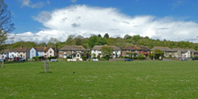 Houses on the east side of The Avenue in 2021
