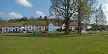 Houses on the east side of The Avenue in 2021