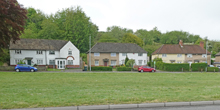 Houses on the west side of The Avenue in 2021