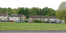 Houses on the east side of The Avenue in 2021