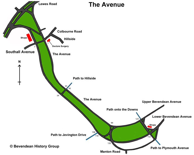 Map of the Avenue