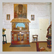 1960s Barn Church Altar & Christmas Crip