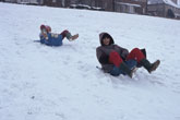 1986 Sliding on Snow PLymouth Avenue