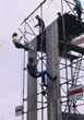 1989 Alison Phillips Abseiling at Lower Bevendean
