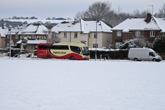 8 January 2010 Snow in The Avenue Coach with chains
