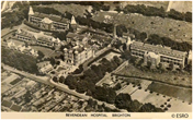 1950s Aerial view of Bevendean Hospital
