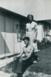 Brian with his mother in the garden 9/8/1953