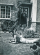 Brian in front garden of friends house at 119 the Avenue