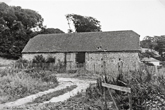 The long barn and other farm buildings photographed about 1949/1950.