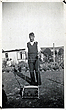 1950s Diane dad Bill in back garden