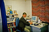 Dr Hefin Pritchard in the surgery about 1994