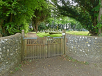 Gates to New Cemetery in May 2021