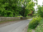 East Street with entrance to New Cemetery in May 2021
