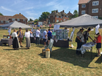2018 BevFest Visitors looking at Bevendean History Display