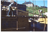 1963 Holy Nativity Vicarage building the walls - 19