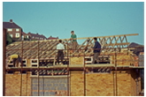 1963 Holy Nativity Vicarage building the roof - 20