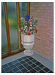 1980s Holy Nativity Flowers in Font from Barn Church