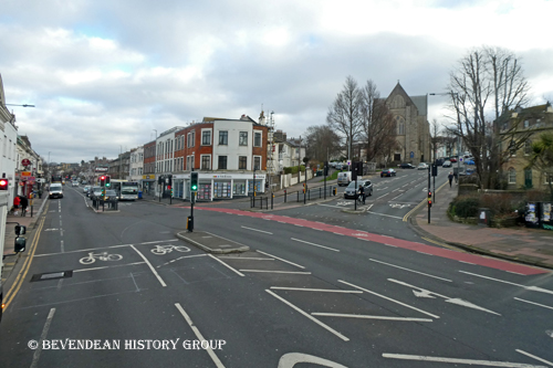 Lewes Road junction with Elm Grove