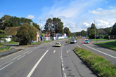 Lewes Road view north east at Moulsecoomb Hall on 4 September 2019