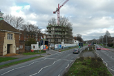 Flats under construction on Bates Estate on 6 January 2020