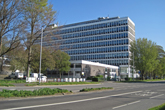Cockcroft Building Brighton University view north on 19 April 2020