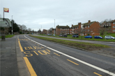 Lewes Road view south west by Bates Estate on 19 February 2021