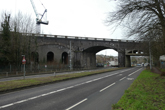 Railway Viaduct, Lewes Road view south on 19 February 2021