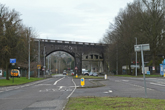 Railway Viaduct, Lewes Road view south on 19 February 2021