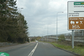Lewes Road view north after Coldean Lane in April 2021
