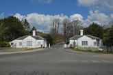 Lodges at entrance to Stanmer Park in April 2021