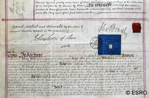 1872_Indenture signed by Charles Beard