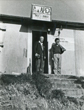 Brian Donaldson and an electrician standing guard at our office