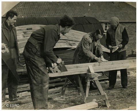 Ex-servicemen building houses