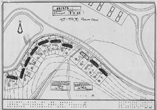 June 1949 Layout plan for 20 houses Brighton ex-servicemens society