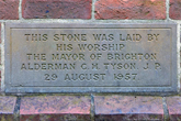 St Andrews Hall Foundation Stone in 2012