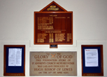 St Andrews Church Foundation Stone in 2012