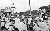 1930s or 1940s Rose Queen Float