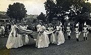 1957 or 58 Crowning the Rose Queen on Moulsecoomb School Field
