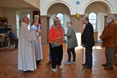 Distribution of Communion Fr David Biggs & Rev Alice Whalley