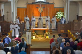 Clergy behind the Altar St Andrews Church on 3 April 2016