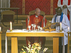 Bishop Martin Consecrating the Bread & Wine