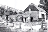 1940c Farm Barn drawn by Charles Yeates